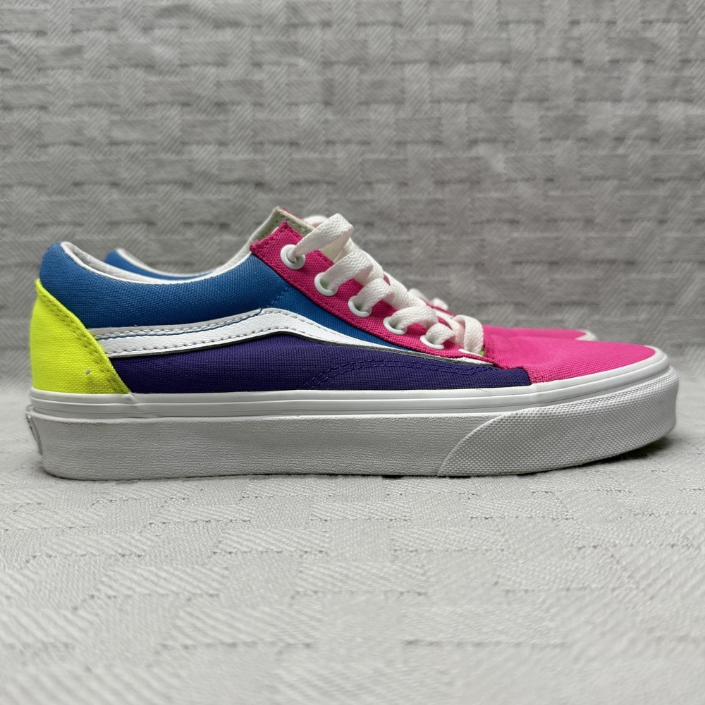 Vans Old Skool Shoes Womens Size‎ 6.5 Multicolor Low Top Skate Sneakers 500714